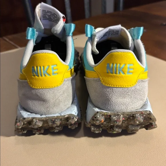 Nike Turquoise & Yellow Waffle-Inspired Sneakers - Picture 4 of 10